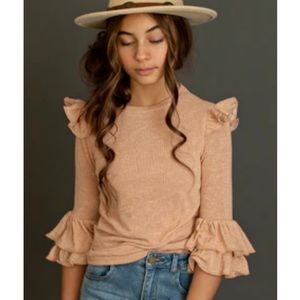 Joyfolie Lella Top in shiny rose petal - Size 10